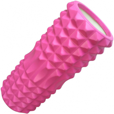 Ролик для йоги (розовый) 33х13 см ЭВА/АБС D26058 10015355